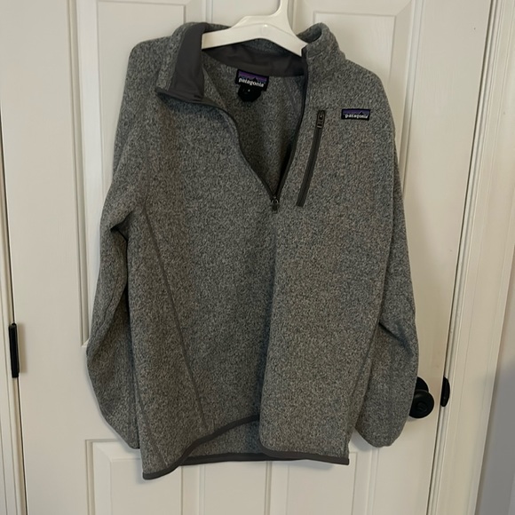 Patagonia Gray Better Sweater Quarter Zip Jacket - Picture 1 of 3